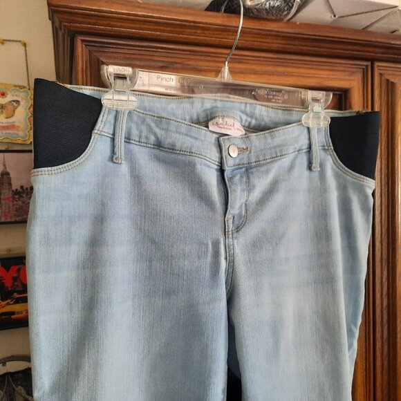 Isabel Maternity by Ingrid & Isabel™ Under Belly Skinny Maternity Jeans - Sz 12 - Picture 4 of 16
